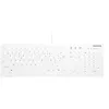 Image de Contour Active Key QuickClean AK-C8112 - Clavier - design médical et hygiénique - 100% - full size - lavable - USB - AZERTY - Français - blanc
