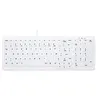 Image de Contour Active Key MedicalKey ClassicClean AK-C7000 - Clavier - design médical et hygiénique - compact - lavable - USB - Français - blanc