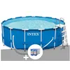 Image de Pack piscine tubulaire Intex Metal Frame ronde 4,57 x 1,22 m + 6 cartouches de filtration
