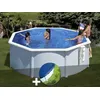 Image de Kit piscine acier blanc Gré Bora Bora ronde 3,20 x 1,22 m + Bâche hiver