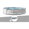 Image de Pack piscine tubulaire Intex Prism Frame ronde 3,66 x 0,76 m + Bâche de protection