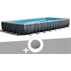 Image de Pack piscine tubulaire Intex Ultra XTR Frame rectangulaire 9,75 x 4,88 x 1,32 m + 20 kg de zéolite