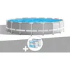 Image de Pack piscine tubulaire Intex Prism Frame ronde 5,49 x 1,22 m + 6 cartouches de filtration