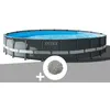 Image de Pack piscine tubulaire Intex Ultra XTR Frame ronde 6,10 x 1,22 m + 20 kg de zéolite