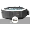 Image de Kit spa gonflable Intex PureSpa Carbone octogonal Bulles et Jets 4 places + Kit d'entretien