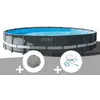 Image de Pack piscine tubulaire Intex Ultra XTR Frame ronde 6,10 x 1,22 m + 20 kg de zéolite + Kit d'entretien