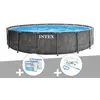 Image de Pack piscine tubulaire Intex Baltik ronde 5,49 x 1,22 m + 6 cartouches de filtration + Kit d'entretien