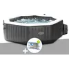 Image de Kit spa gonflable Intex PureSpa Carbone octogonal Bulles et Jets 4 places + 12 filtres
