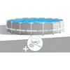 Image de Pack piscine tubulaire Intex Prism Frame ronde 5,49 x 1,22 m + Kit d'entretien