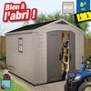 Image de Abri de jardin en résine - 8,5m2 - style chalet - traité anti-UV