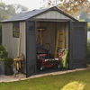 Image de Abri de jardin en résine - 6,57 m² - double porte - traité anti-UV