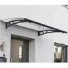 Image de Marquise transparente 150.5x91.5cm gris anthracite Palram 705531