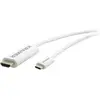 Image de Kramer ELECTRONICS C-USBC/HM-6 (1.80 m), Câble vidéo, Blanc