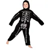 Image de Den Goda Fen, Filles, Combinaison, Deluxe Skeleton Jumpsuit (116 cm) (F77667L), Argent, Noir, (116)