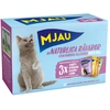 Image de 12x85g Mjau Cat Pouch Mixpaket menu viande en gelée (4 sortes) nourriture pour chats humide