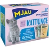 Image de 12x85g Mjau Kitten Pouch Mixpaket Menu (3 sortes) nourriture pour chats humide