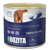 Image de 6x625g Bozita Paté dinde - Pâtée pour chien