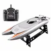 Image de Bateau radio commandé 2.4G RC pour enfants 25KM / H course à grande vitesse 2 canaux B - argent
