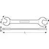 Image de Irimo, Clé à molette, Clé à fourche double, 30 mm × 32 mm, chromée, 300 mm - Emballage de vente au détail (32 mm)