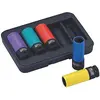 Image de Bahco, Clé à douille + douilles, Wheel Socket Sets,17/19/21/22/24mm (17 mm, 19 mm, 21 mm, 22 mm, 24 mm)