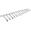 Image de Jeu Clés à Pipe Contre-coudées Doubles 12x6pans 15 Pièces