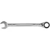 Image de Bahco, Clé à molette, Clé mixte à cliquet de 17 mm, chromée, 226 mm (17 mm)