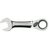 Image de Bahco, Clé à molette, Clé mixte à cliquet 13 mm, courte, finition chromée, 108 mm (13 mm)