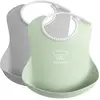 Image de BabyBjörn, Bavoir, Bavoir pour bébé, 2 pièces, gris / vert poudré (4 Mois)