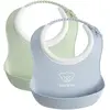 Image de BabyBjörn, Vaisselle + couverts pour enfants, Small Baby Bib, 2 pack, Powder Green / Powder Blue