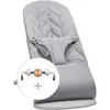Image de BabyBjörn, Transat pour bébé, Bliss Woven Bouncer + Toy, Light Grey/Googly Eyes