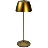 Image de Konstsmide, Lampe de table, Akku-Tischleuchte Éze LED 2200/3000K, Dimmbar - Gold Matt (170 lm)