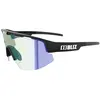 Image de Bliz, Unisexe, Lunettes de sport, Matrix Nano Optics Photochromic (Noir mat, Brown w Blue Multi Photochromic), Bleu