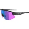 Image de Bliz, Unisexe, Lunettes de sport, Matrix Small Nano Optics Lumière nordique (Noir, Bégonia w Blue), Violet, Noir