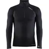 Image de Craft, Hommes, T-shirt fonctionnel, Chemise à Manches Longues Active Extreme X Zip (L), Noir
