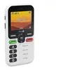 Image de DORO Leva X10 - 4G téléphone de service - RAM 64 Mo / Mémoire interne 128 Mo - microSD slot - 320 x 240 pixels (60 Hz) - blanc et noir