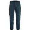 Image de Fjällräven, Hommes, Pantalon outdoor, Wanderhose Abisko Hybrid ZipOff (48, M), Bleu
