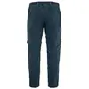 Image de Fjällräven, Hommes, Pantalon outdoor, Wanderhose Abisko Hybrid ZipOff (50, L), Bleu
