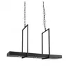 Image de Suspension TRAY Noir 3 ampoules