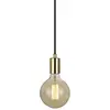 Image de Csdk SL, Suspension, Lampe suspendue en laiton, câble textile de 3,5 m, suspension à crochet pour max. 60 W ou