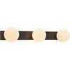 Image de Markslöjd, Plafonnier, MINI Wall 3L Black/White IP44