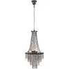 Image de Markslöjd, Suspension, ALLINGTON Chandelier 3L Black Chrome/Smoke