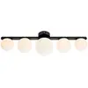 Image de Markslöjd, Plafonnier, PURO Ceiling/Wall 5L Black/Opal IP44