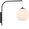 Image de Markslöjd, Plafonnier, DIONE Wall 1L White/Black