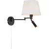 Image de Markslöjd, Plafonnier, PIVOT Wall 2L Offwhite/Black (170 lm, E27)