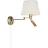 Image de Markslöjd, Plafonnier, PIVOT Wall 2L Offwhite/Antique Brass (170 lm, E27)