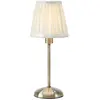 Image de Markslöjd, Lampe de table, ANNO Rechargeable Table Antique Brass/Offwhite B/O (200 lm, E14)