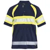 Image de Polo Haute Visibilité Marine/jaune Fluorescent Taille Xl
