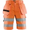 Image de Short De Travail Artisan Haute Visibilité Orange Fluo