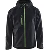 Image de Veste Softshell à Capuche Noir/vert Taille Xl