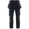Image de Pantalon De Travail X1900 Artisan Stretch 4d Marine Foncé Noir D116